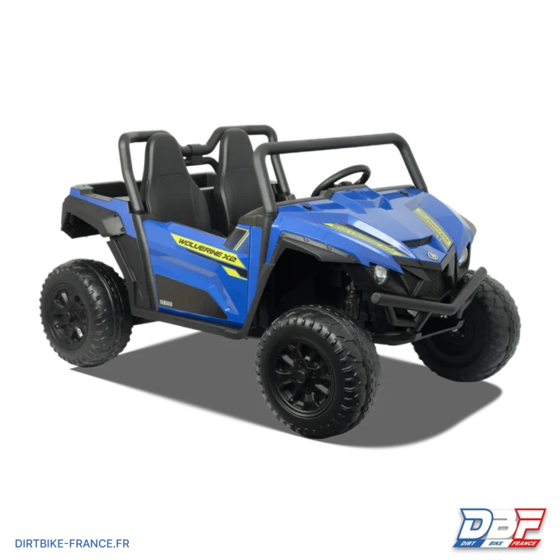 Buggy électrique enfant Yamaha Wolverine X2 Bleu, Dirt Bike France - Photo N°1