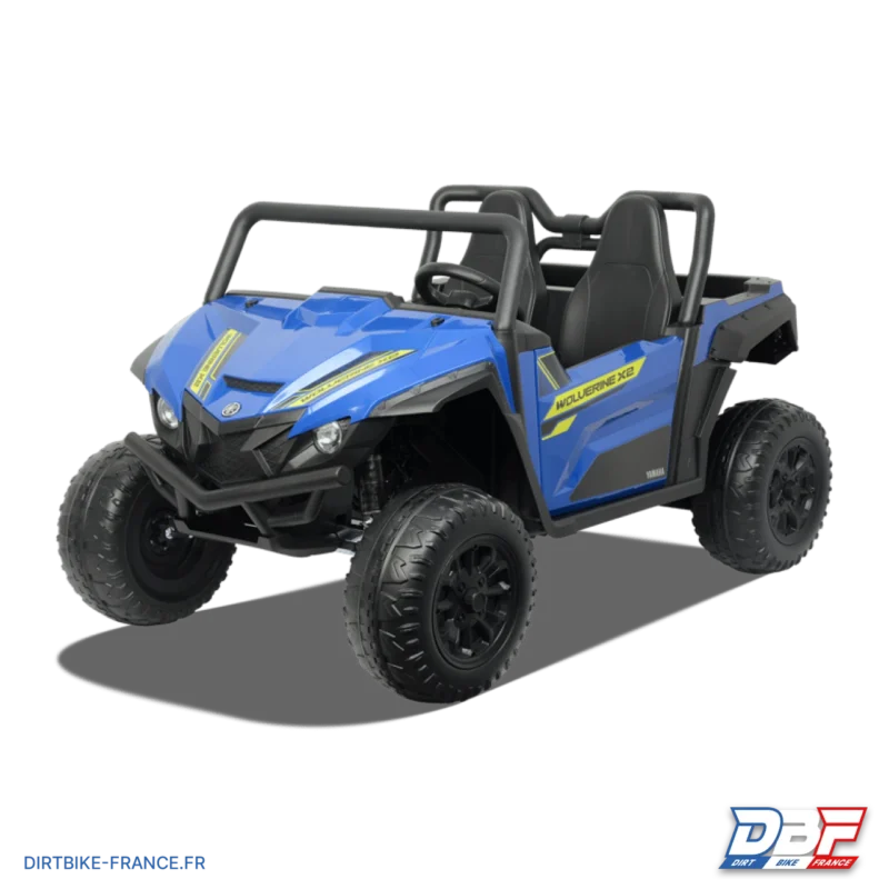 Buggy électrique enfant Yamaha Wolverine X2 Bleu, Dirt Bike France - Photo N°2