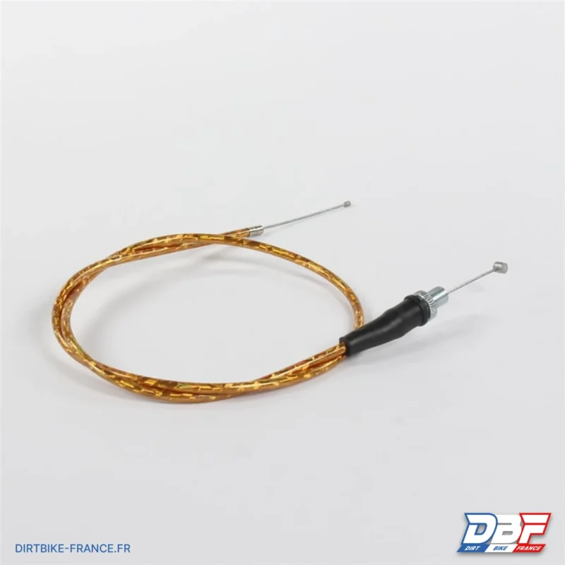 Cable d’accelerateur 850mm/1100mm Jaune, Dirt Bike France - Photo N°1