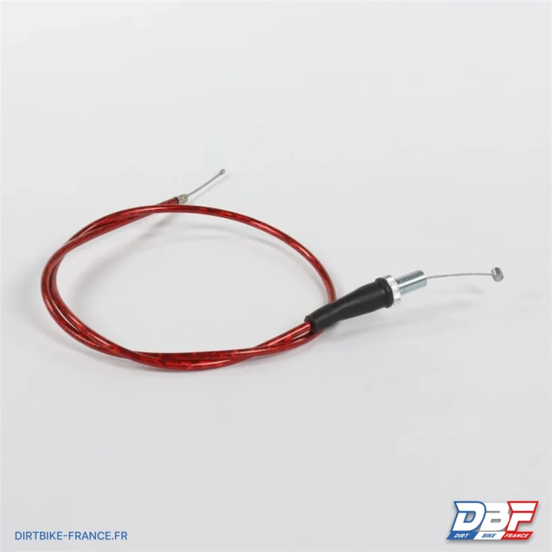 Cable d’accelerateur 850mm/1100mm Rouge, Dirt Bike France - Photo N°1