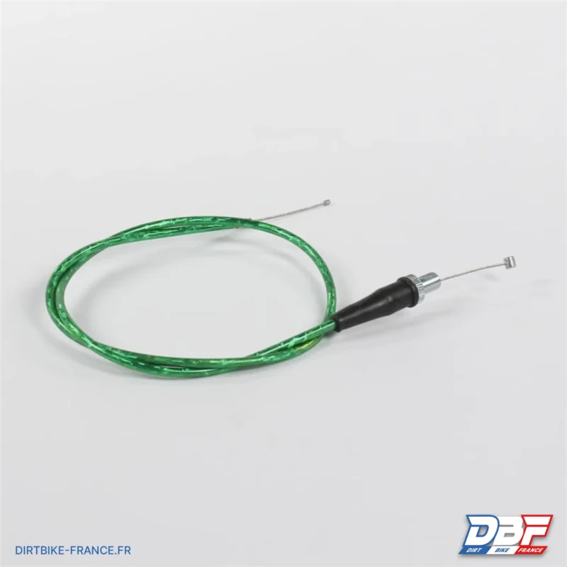 Cable d’accelerateur 850mm/1100mm Vert, Dirt Bike France - Photo N°1