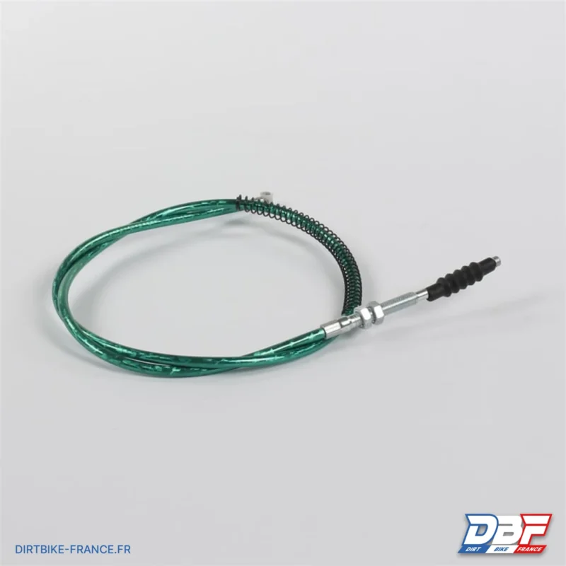 Cable d’embrayage 930mm/1000mm vert, Dirt Bike France - Photo N°1