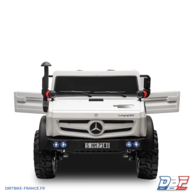 Camion électrique enfant mercedes unimog 12v Blanc, photo 5 sur Dirt Bike France