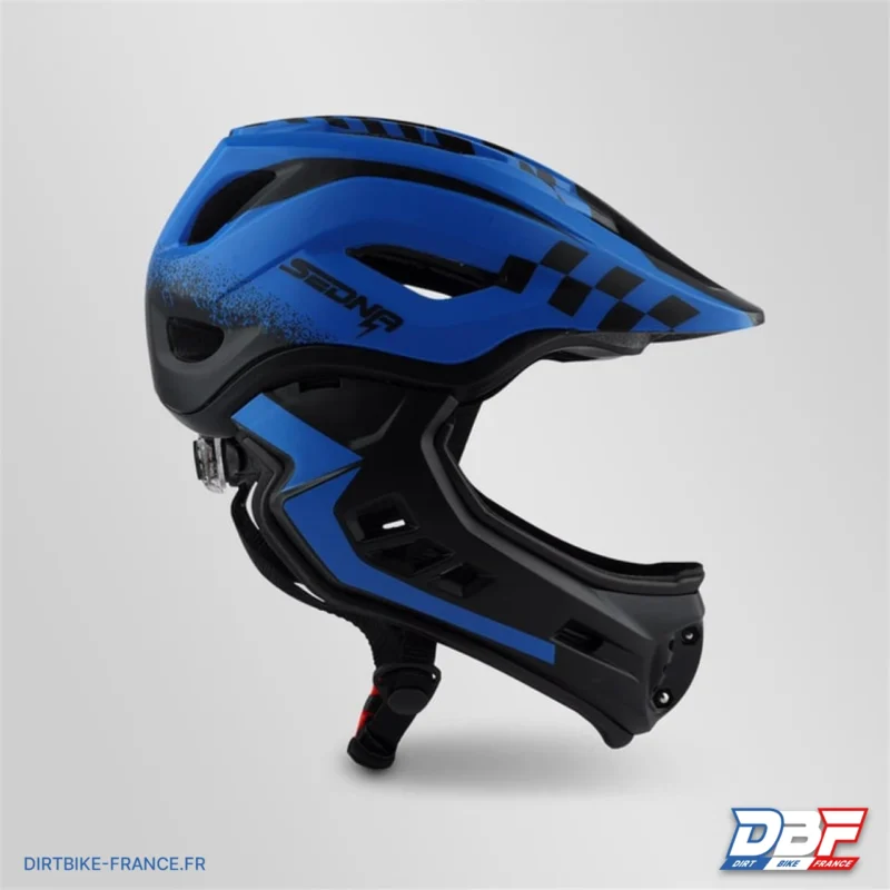 Casque sedna enfant 48-53cm Bleu, Dirt Bike France - Photo N°2