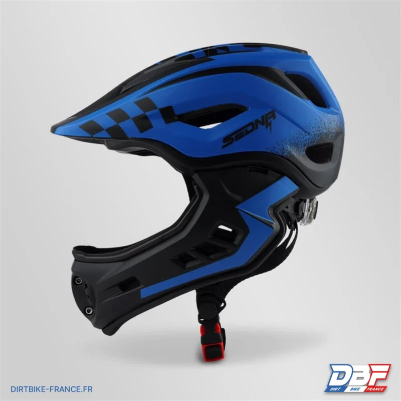 Casque sedna enfant 48-53cm Bleu, Dirt Bike France - Photo N°3