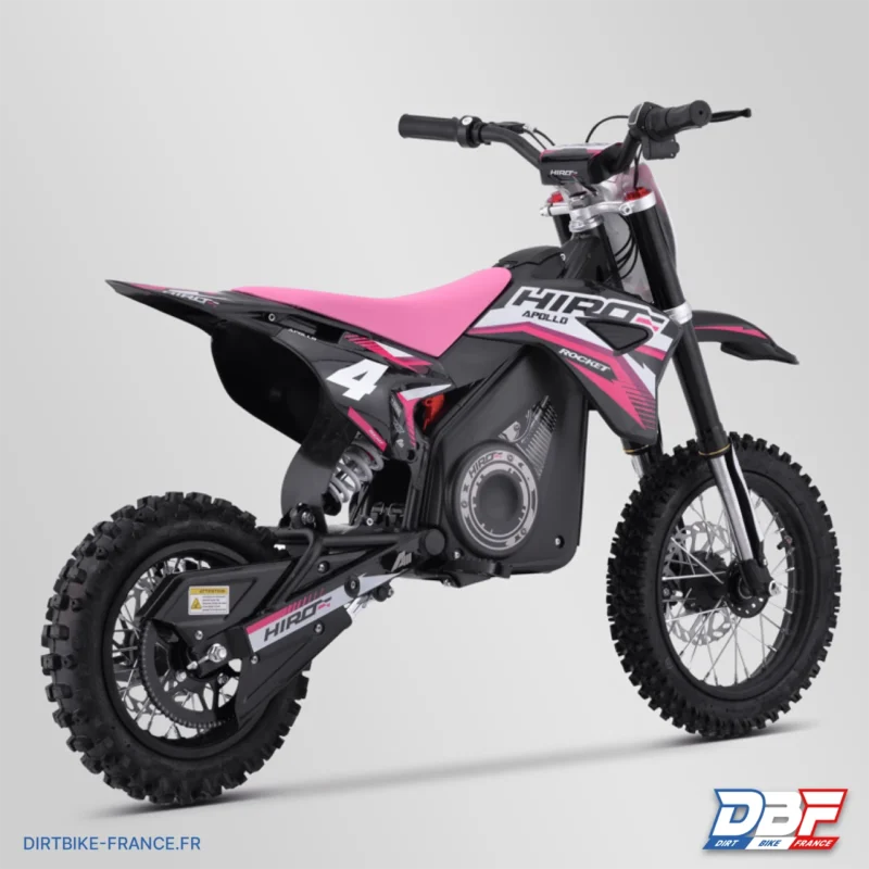 Dirt bike enfant électrique hiro rocket 1000w 2024 Rose, Dirt Bike France - Photo N°3