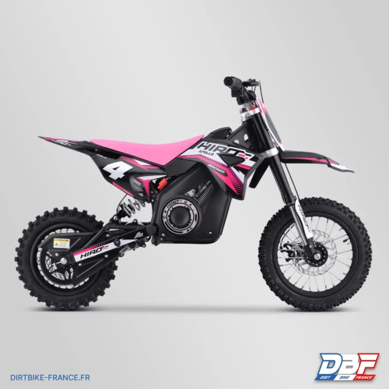 Dirt bike enfant électrique hiro rocket 1000w 2024 Rose, Dirt Bike France - Photo N°5