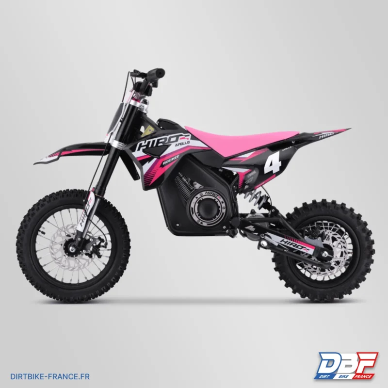 Dirt bike enfant électrique hiro rocket 1000w 2024 Rose, Dirt Bike France - Photo N°6