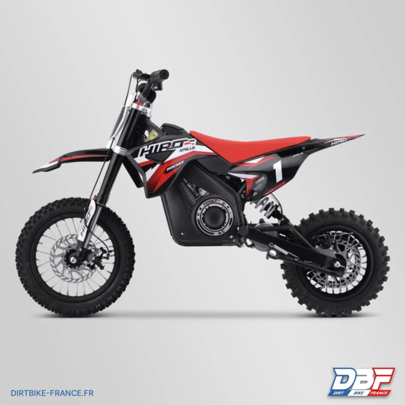 Dirt bike enfant électrique hiro rocket 1000w 2024 Rouge, Dirt Bike France - Photo N°6