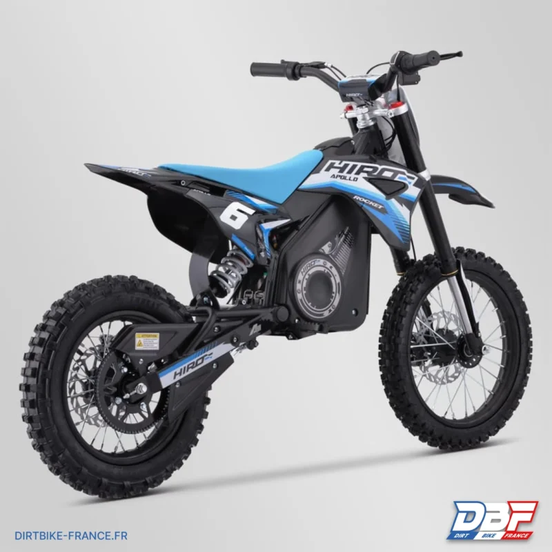 Dirt bike enfant électrique hiro rocket 1300w Bleu, Dirt Bike France - Photo N°3