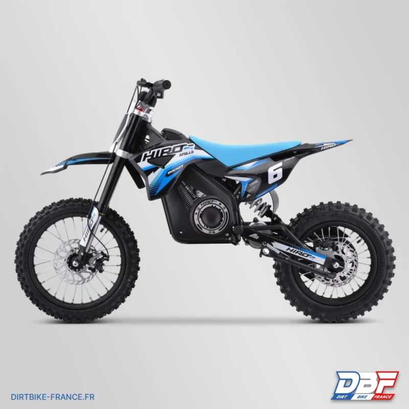 Dirt bike enfant électrique hiro rocket 1300w Bleu, Dirt Bike France - Photo N°6