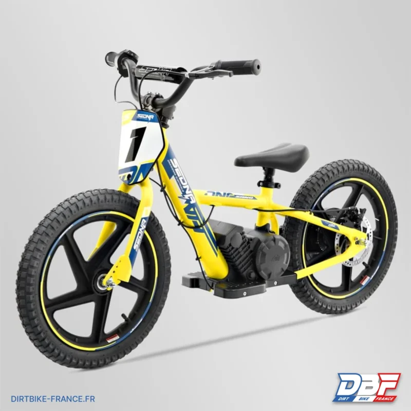 Draisienne électrique sano sedna race 16″ plus Jaune, Dirt Bike France - Photo N°6