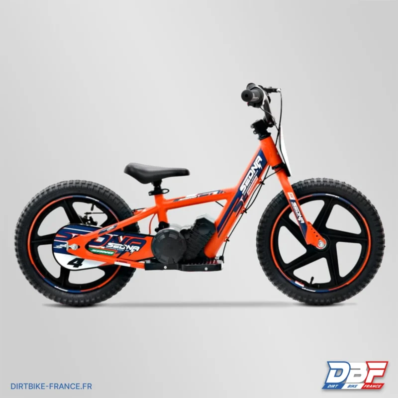 Draisienne électrique sano sedna race 16″ plus Orange, Dirt Bike France - Photo N°2