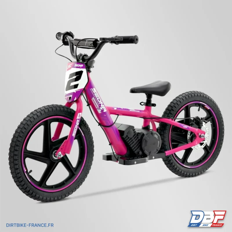 Draisienne électrique sano sedna race 16″ plus Rose, Dirt Bike France - Photo N°6