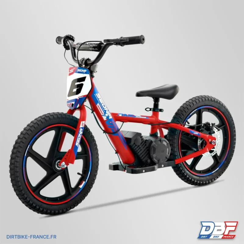 Draisienne électrique sano sedna race 16″ plus Rouge, Dirt Bike France - Photo N°6