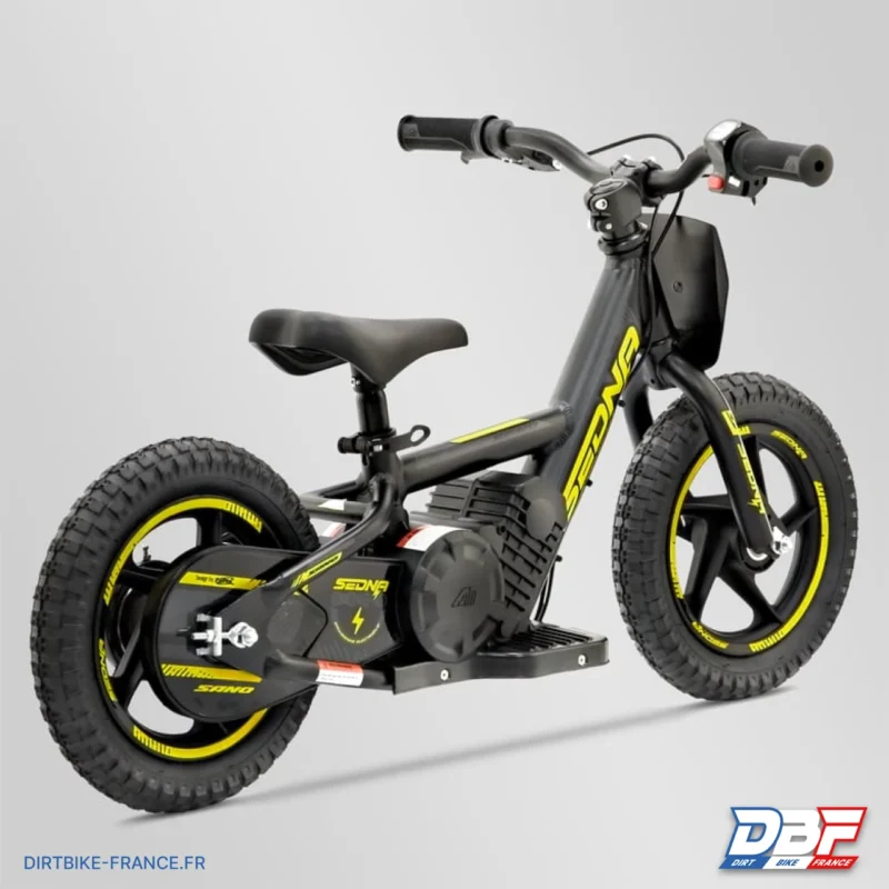 Draisienne électrique sano sedna shadow 12″ Jaune, Dirt Bike France - Photo N°3