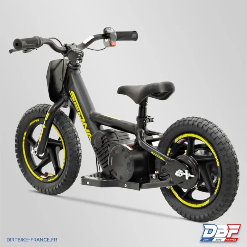 Draisienne électrique sano sedna shadow 12″ Jaune, Dirt Bike France - Photo N°4