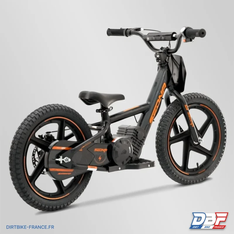 Draisienne électrique sano sedna shadow 16″ plus Orange, Dirt Bike France - Photo N°3