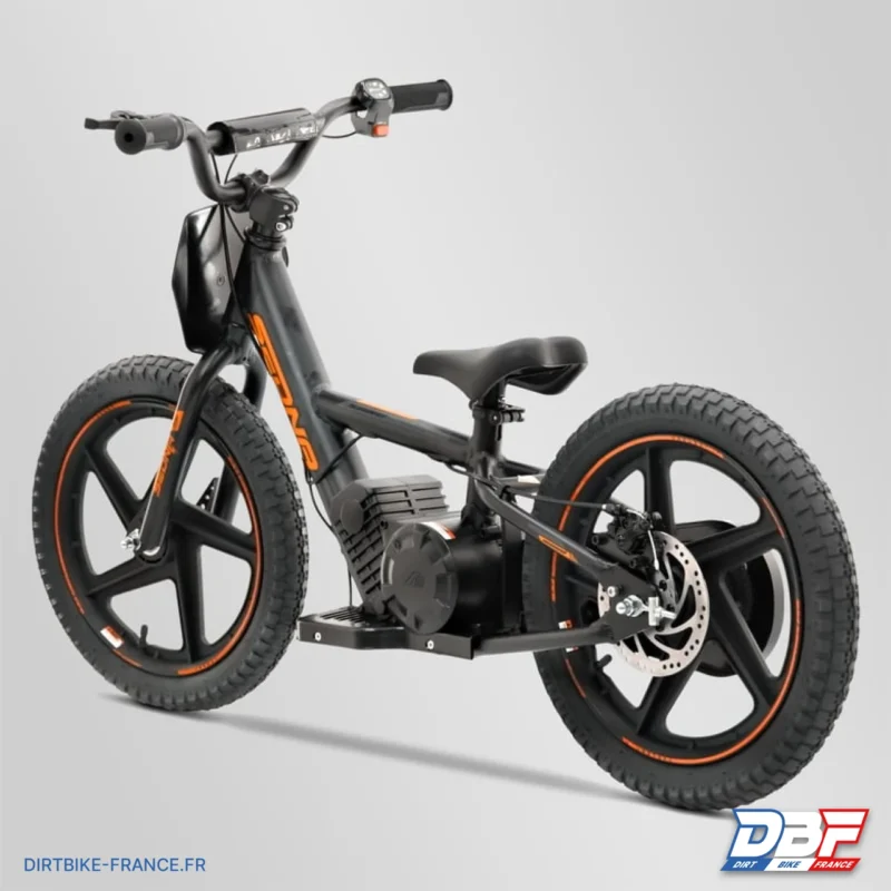 Draisienne électrique sano sedna shadow 16″ plus Orange, Dirt Bike France - Photo N°4