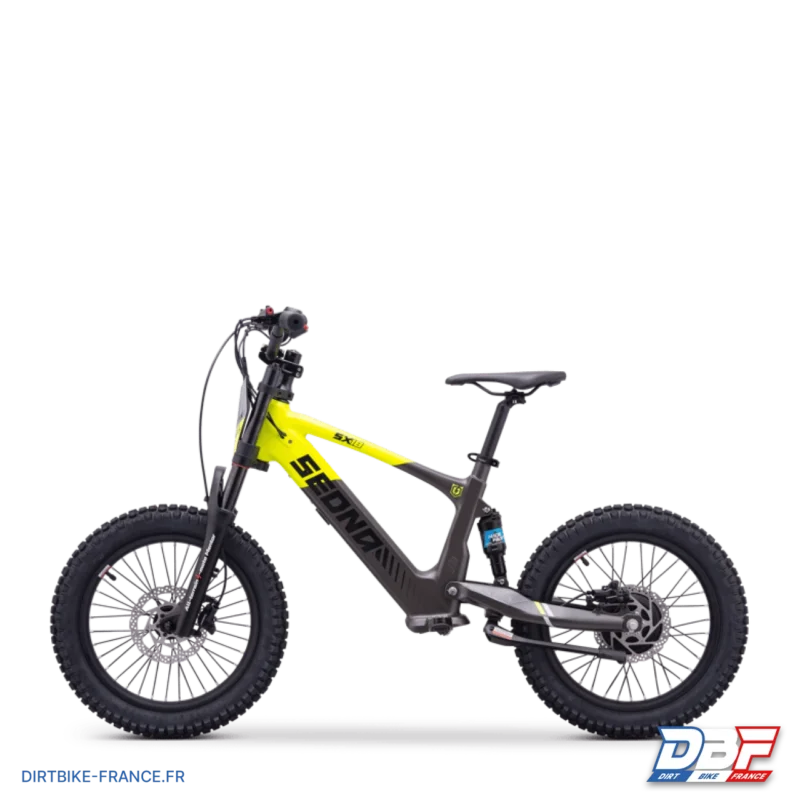 Draisienne électrique sedna sx 18″ Jaune, Dirt Bike France - Photo N°5