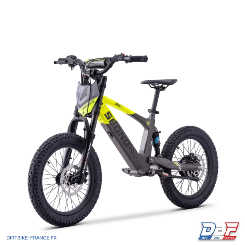 Draisienne électrique sedna sx 18″ Jaune, Dirt Bike France - Photo N°6