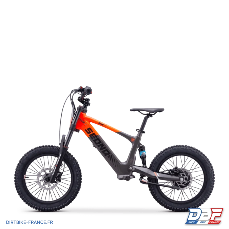 Draisienne électrique sedna sx 18″ Orange, Dirt Bike France - Photo N°5