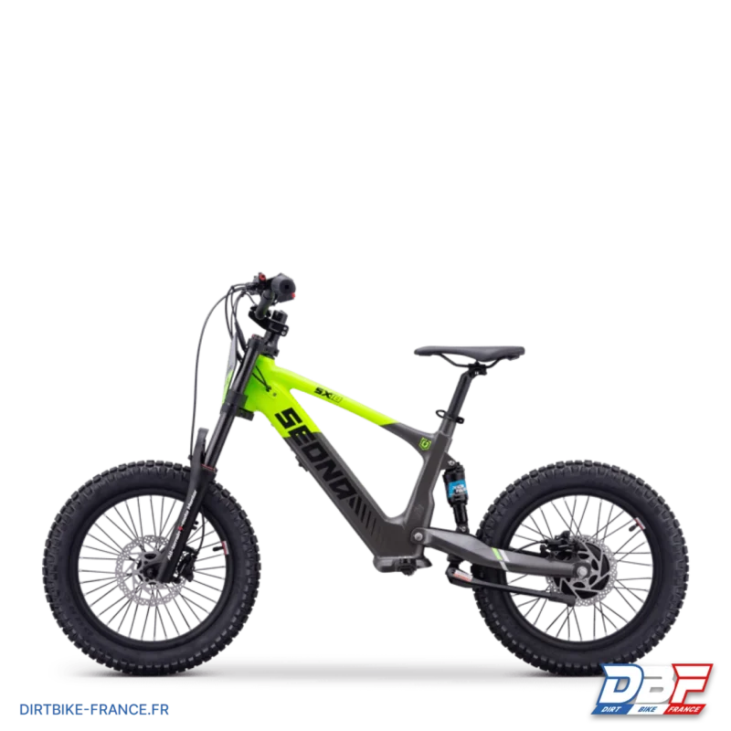 Draisienne électrique sedna sx 18″ Vert, Dirt Bike France - Photo N°5