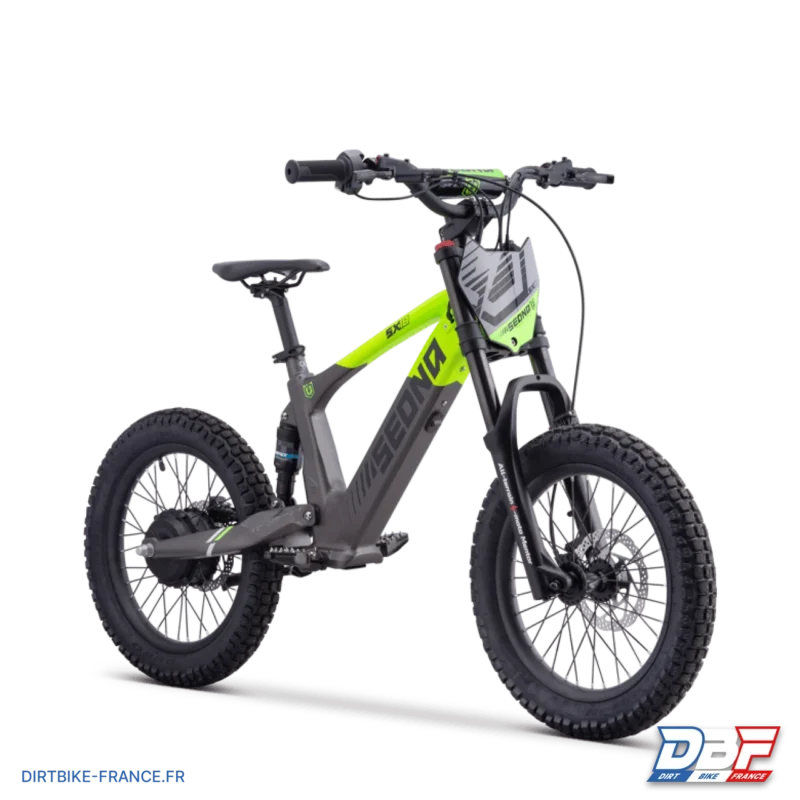 Draisienne électrique sedna sx 18″ Vert, Dirt Bike France - Photo N°7