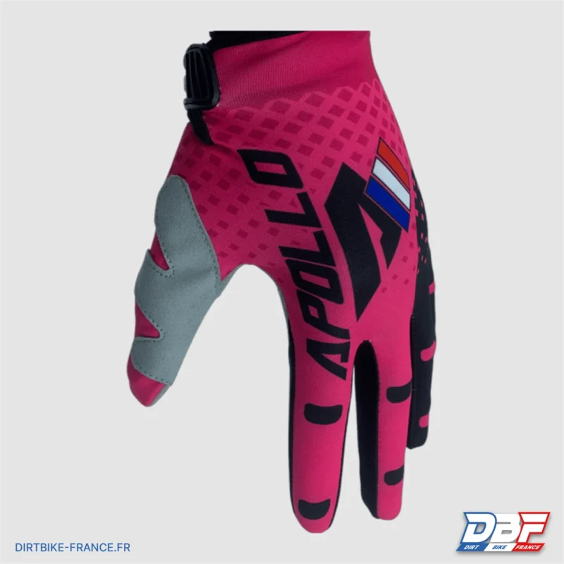 Gants cross enfant apollo skin Rose S, Dirt Bike France - Photo N°1