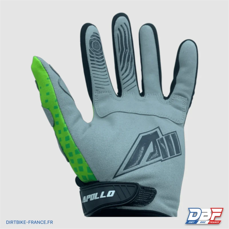 Gants cross enfant apollo skin Vert M, Dirt Bike France - Photo N°2