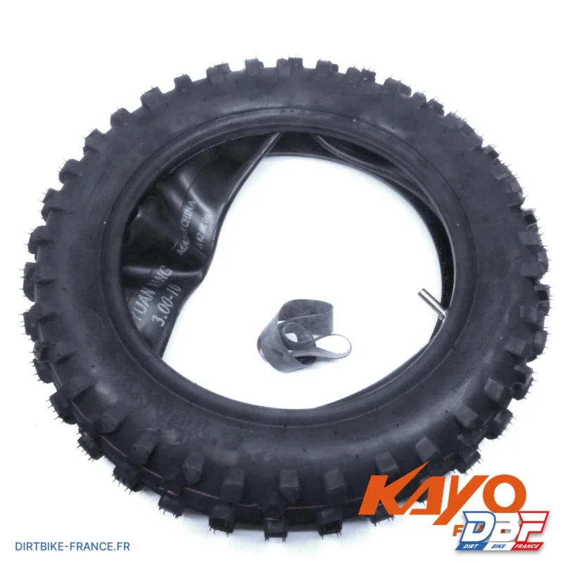 KIT PNEU AR 3.00X10 KAYO, Dirt Bike France - Photo N°1