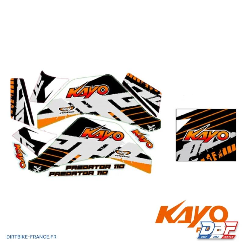 KIT STICKER KAYO PREDATOR 110, Dirt Bike France - Photo N°1