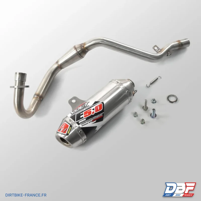 Ligne d’echappement complete inox Volt E5.0 Rfz/Rxf, Dirt Bike France - Photo N°1