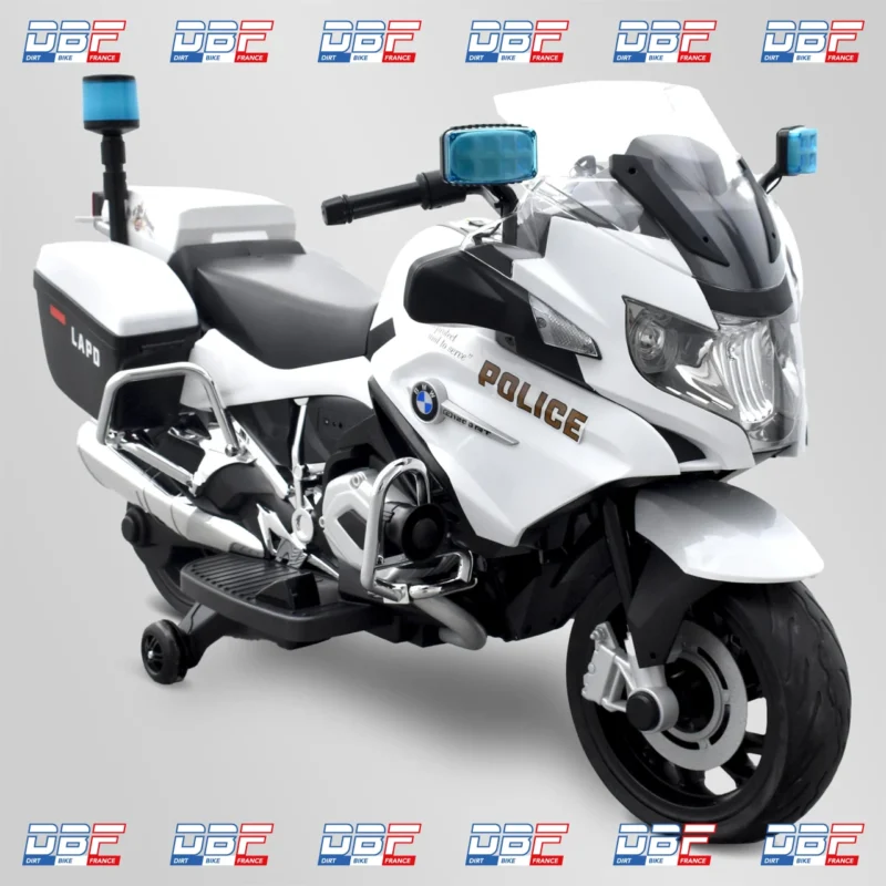 Moto électrique enfant bmw r 1200 rt police Blanc, Dirt Bike France - Photo N°1
