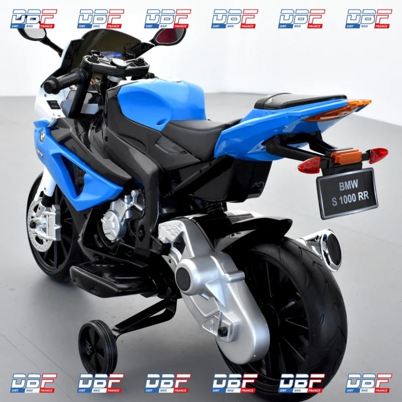 Moto électrique enfant bmw s1000 rr 12v Bleu, Dirt Bike France - Photo N°4