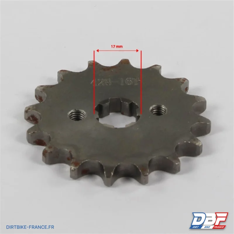 Pignon sortie de boite 428 – ø17mm 16 dents, Dirt Bike France - Photo N°2