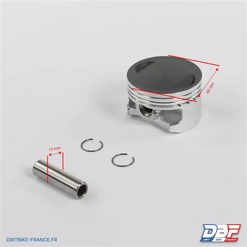 Piston 150cc / 160cc yx 60mm – ø13mm + segments, Dirt Bike France - Photo N°3