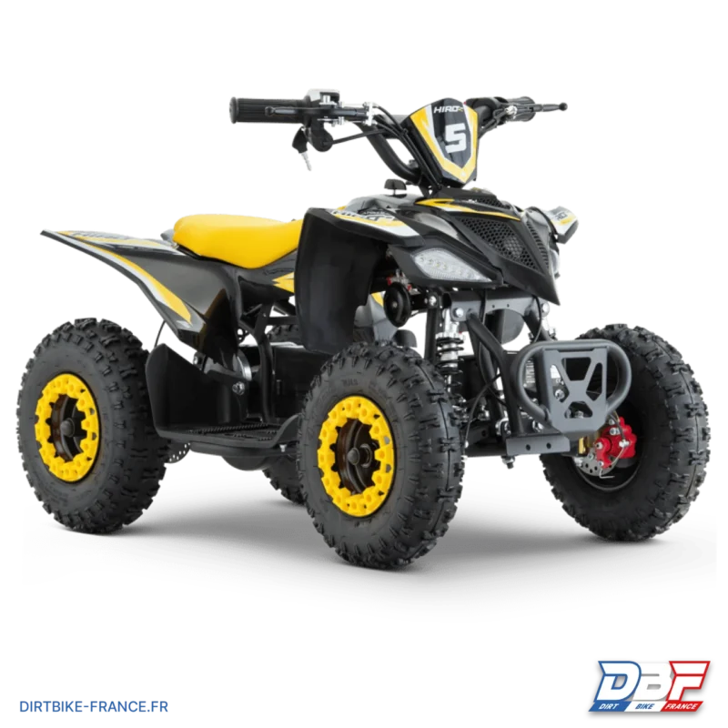 Quad enfant électrique hiro cobra 800w Jaune, Dirt Bike France - Photo N°1