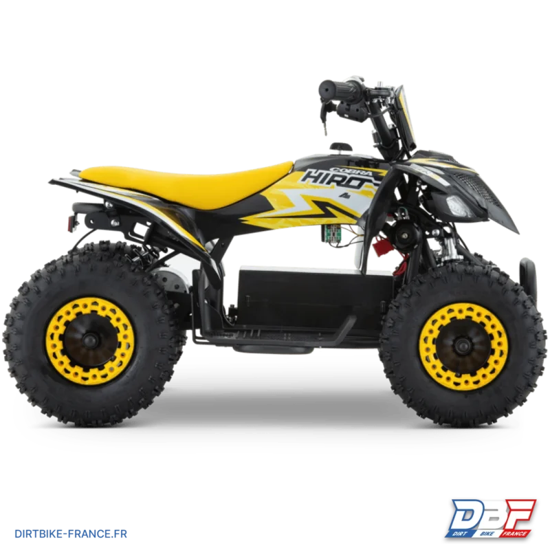 Quad enfant électrique hiro cobra 800w Jaune, Dirt Bike France - Photo N°5