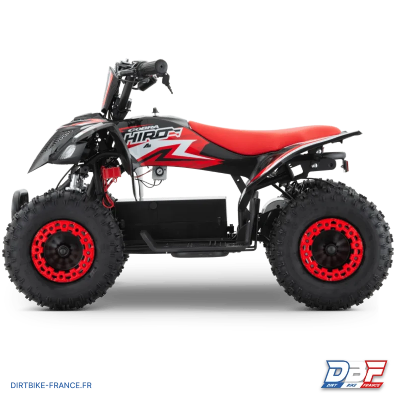 Quad enfant électrique hiro cobra 800w Rouge, Dirt Bike France - Photo N°6