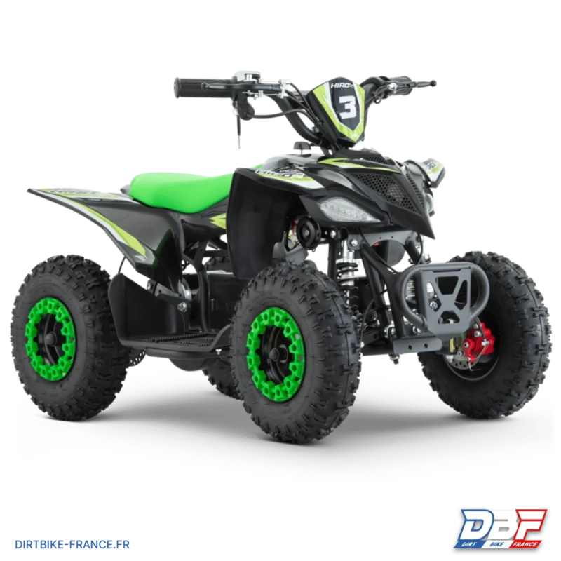 Quad enfant électrique hiro cobra 800w Vert, Dirt Bike France - Photo N°1