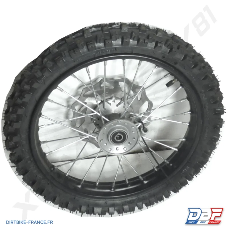 ROUE AVANT COMPLETE 14′ PNEU60/100-14+JANTE14’+CHAMBRE+DISQUE, Dirt Bike France - Photo N°2