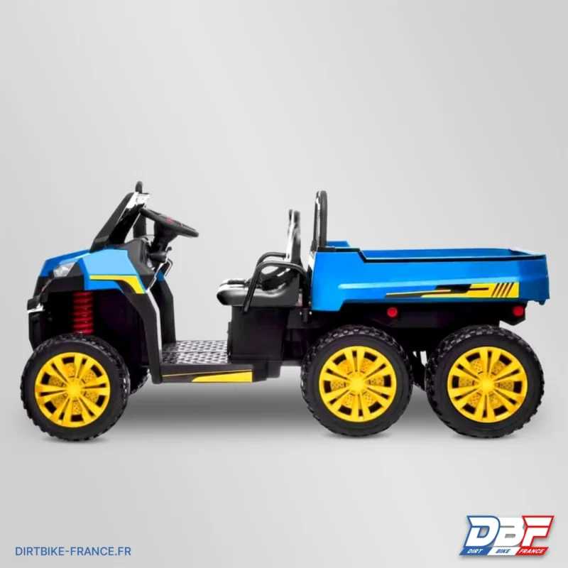 Tracteur électrique enfant 6×6 avec benne basculante Bleu, Dirt Bike France - Photo N°7