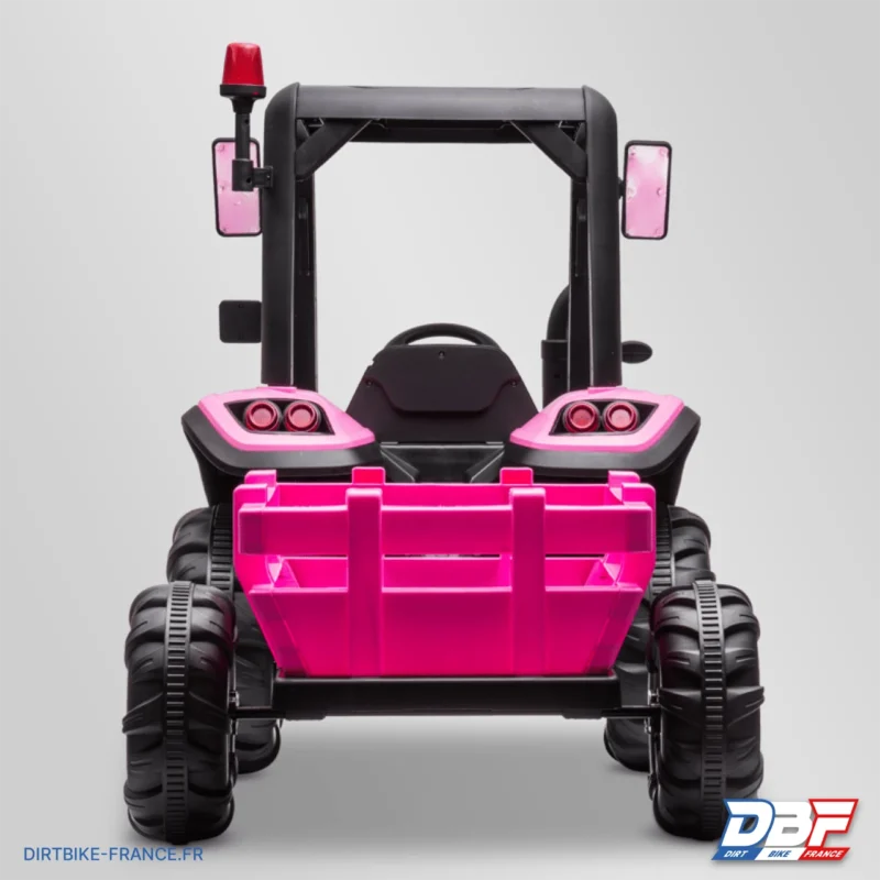 Tracteur enfant électrique agricole xl avec remorque Rose, Dirt Bike France - Photo N°4