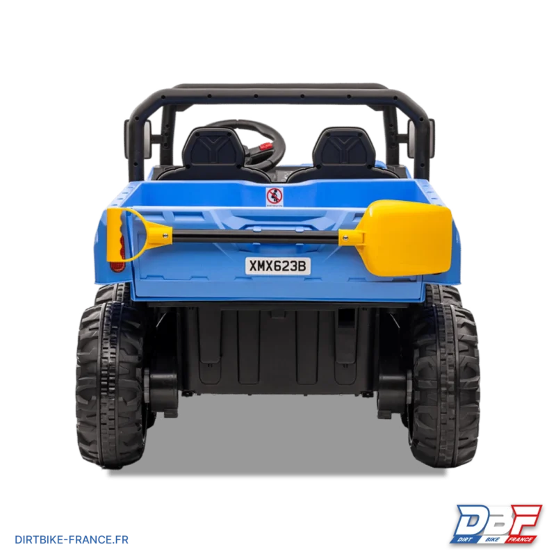 Utilitaire électrique enfant 6×6 avec benne basculante Bleu, Dirt Bike France - Photo N°4