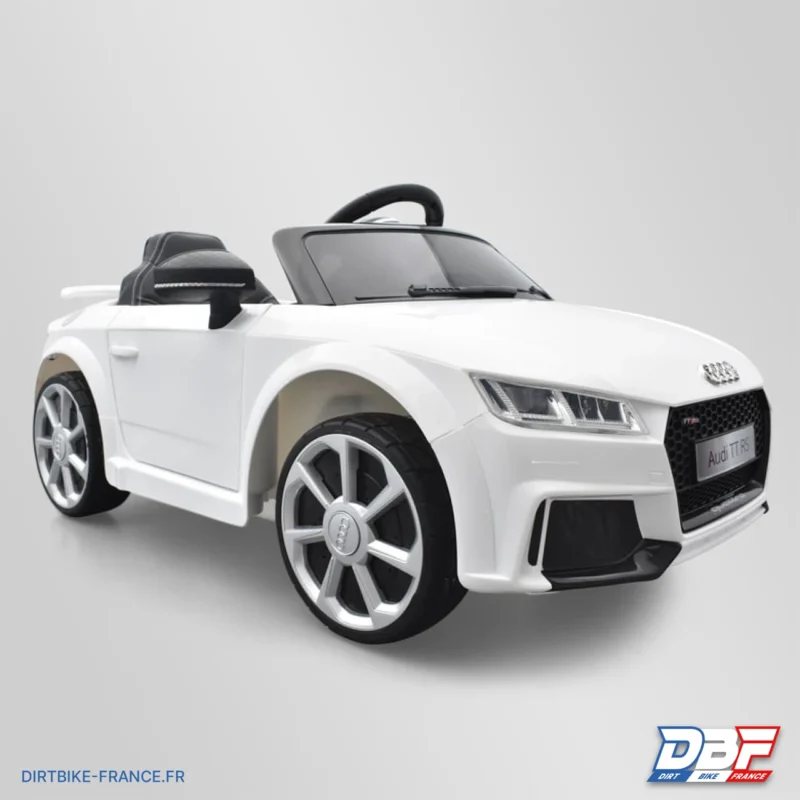 Voiture électrique enfant audi tt rs Blanc, Dirt Bike France - Photo N°1