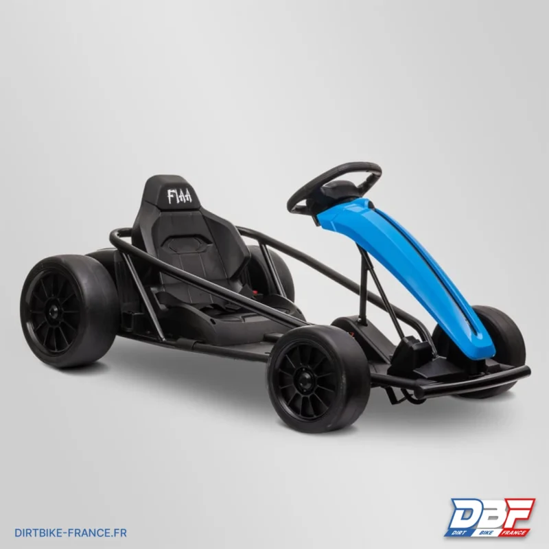 Voiture électrique enfant karting drift 250w Bleu, Dirt Bike France - Photo N°1