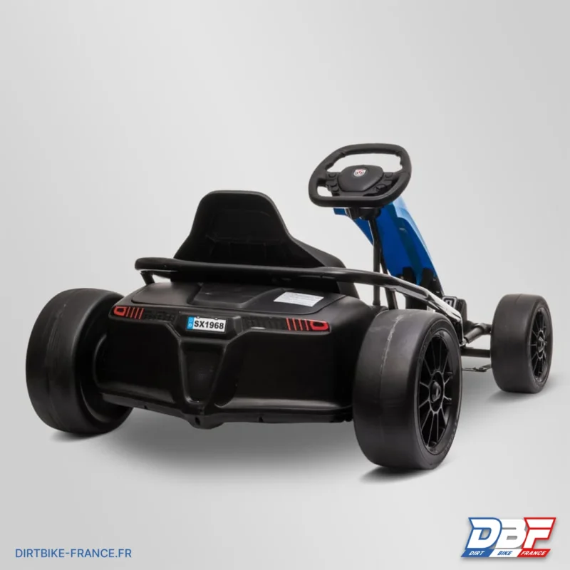 Voiture électrique enfant karting drift 250w Bleu, Dirt Bike France - Photo N°3