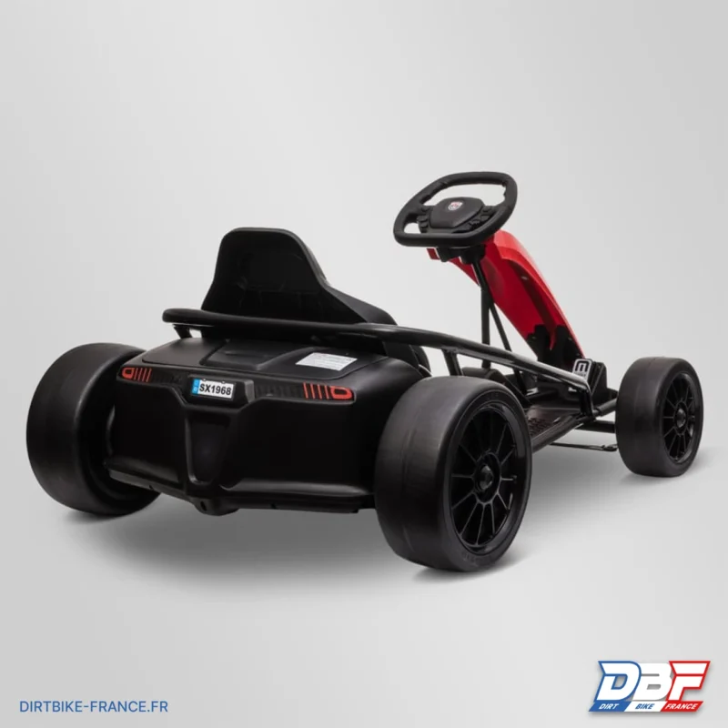 Voiture électrique enfant karting drift 250w Rouge, Dirt Bike France - Photo N°3