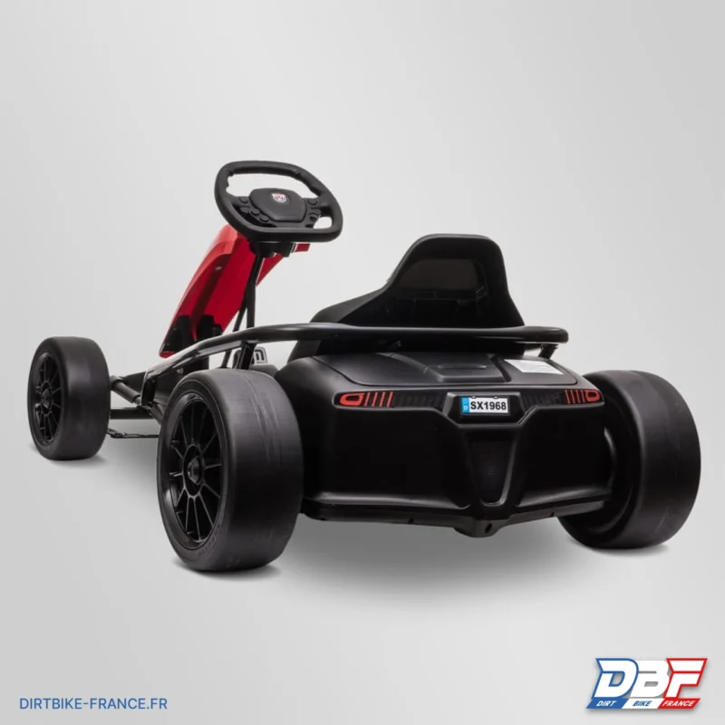 Voiture électrique enfant karting drift 250w Rouge, Dirt Bike France - Photo N°4